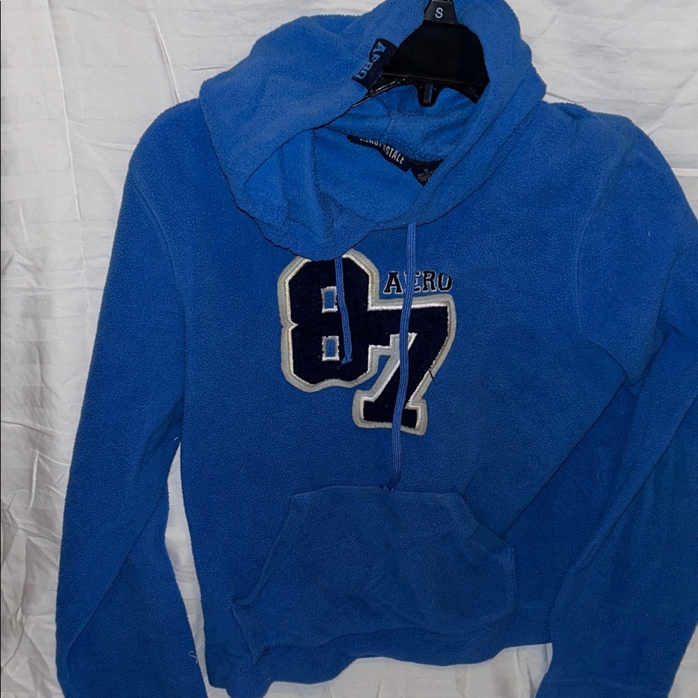 Aeropostale Vibrant Blue Fleece Hoodie